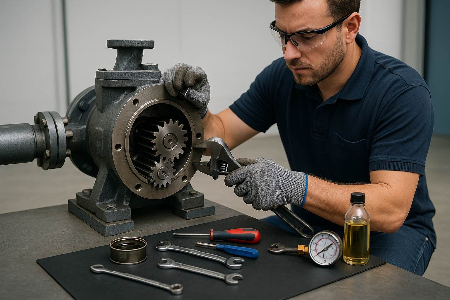 Manutenção de Bombas de Engrenagem