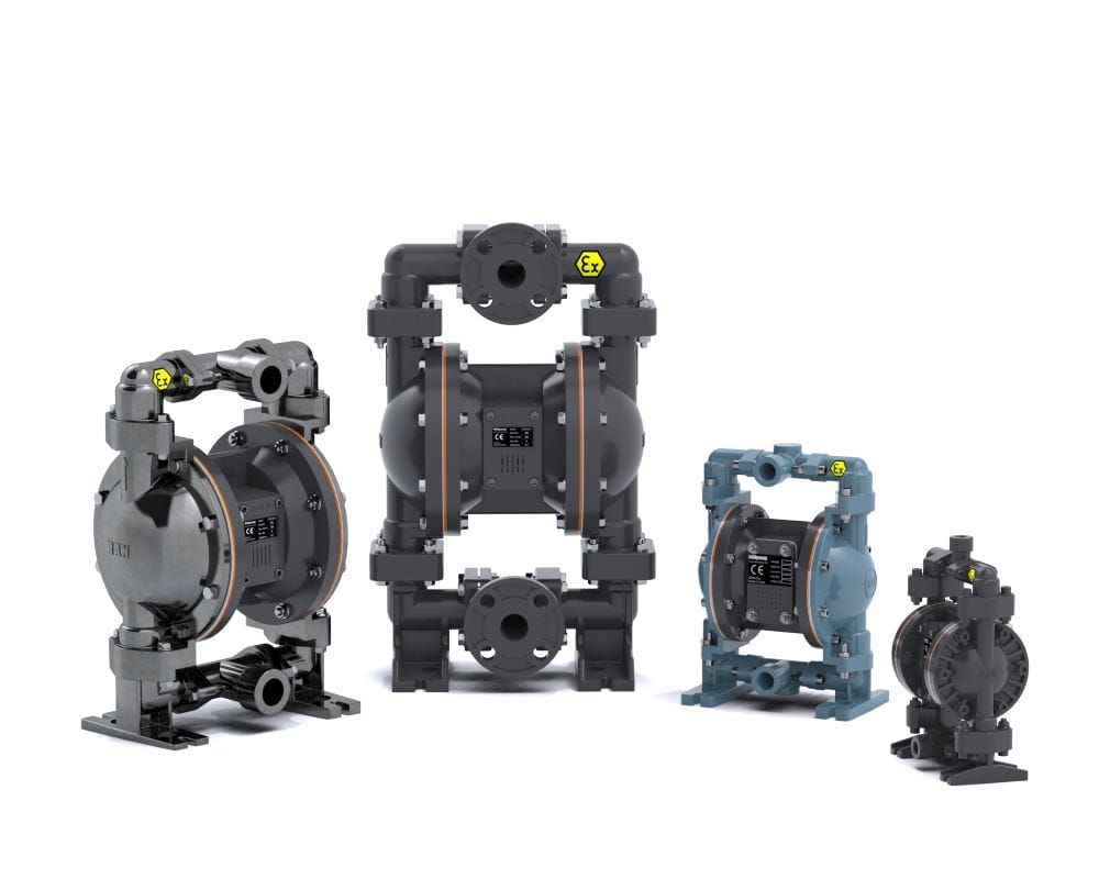 Bomba Pneumática de Duplo Diafragma Sanitária e Industrial
