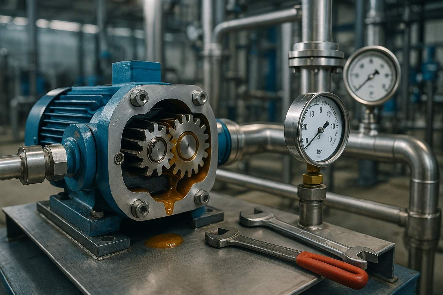 Vantagens das Bombas de Engrenagem