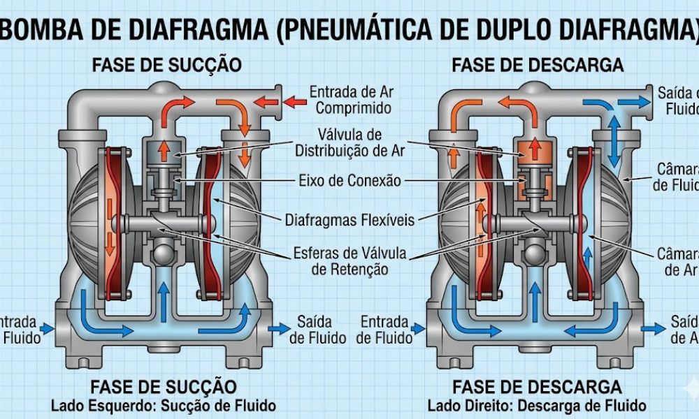 Bomba de Diafragma: Funcionamento, Tipos, Aplicações