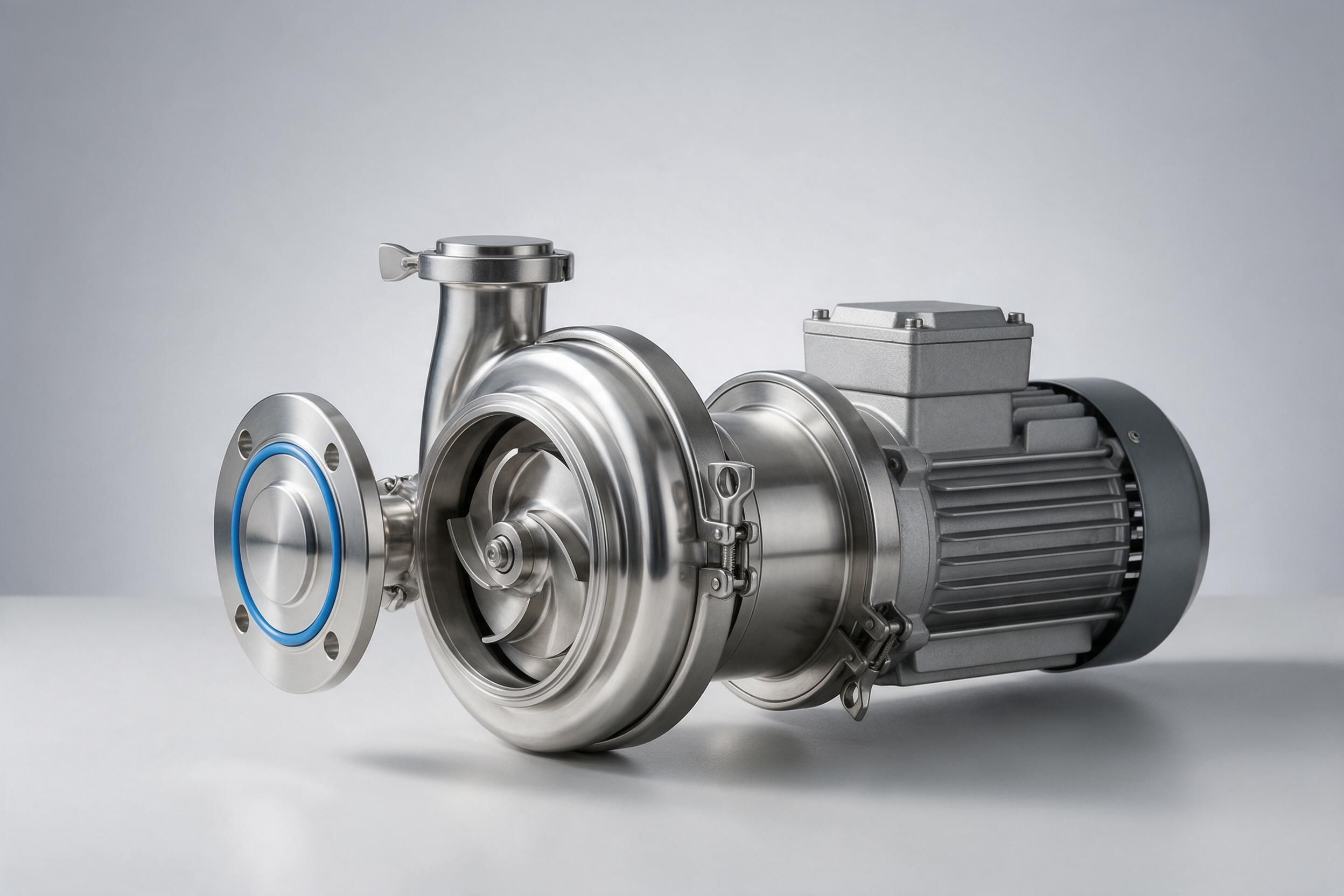 bomba centrifuga sanitaria para alimentos
