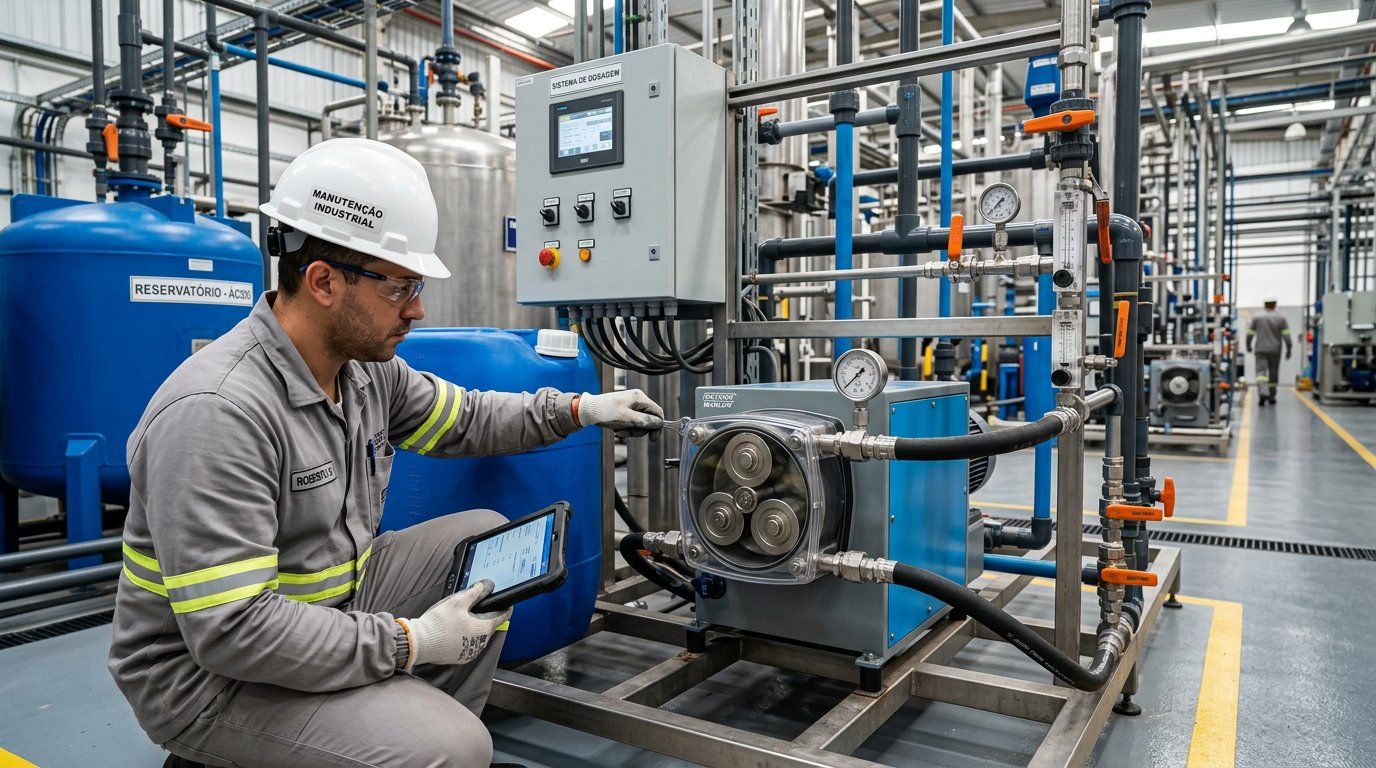 Bomba peristáltica industrial